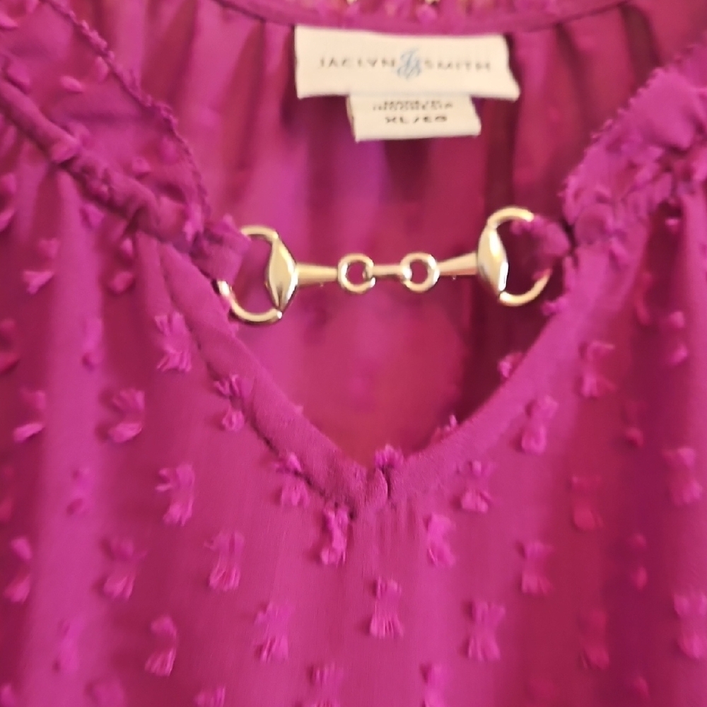 Flowy Cottagecore Purple Blouse Xlarge - Picture 3 of 6